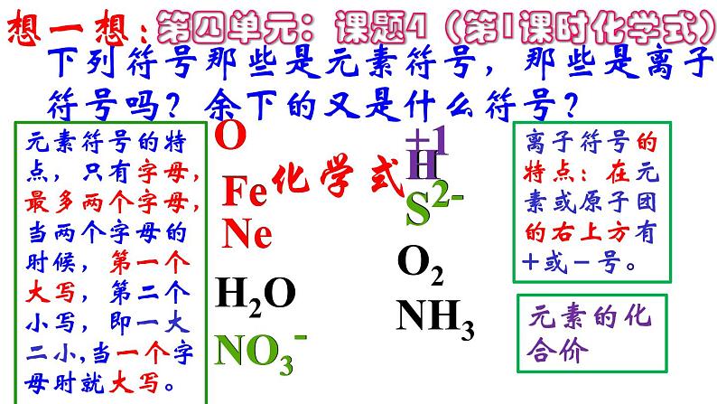 初中化学人教版九年级第四单元自然界的水课题4 化学式与化合价教学课件03