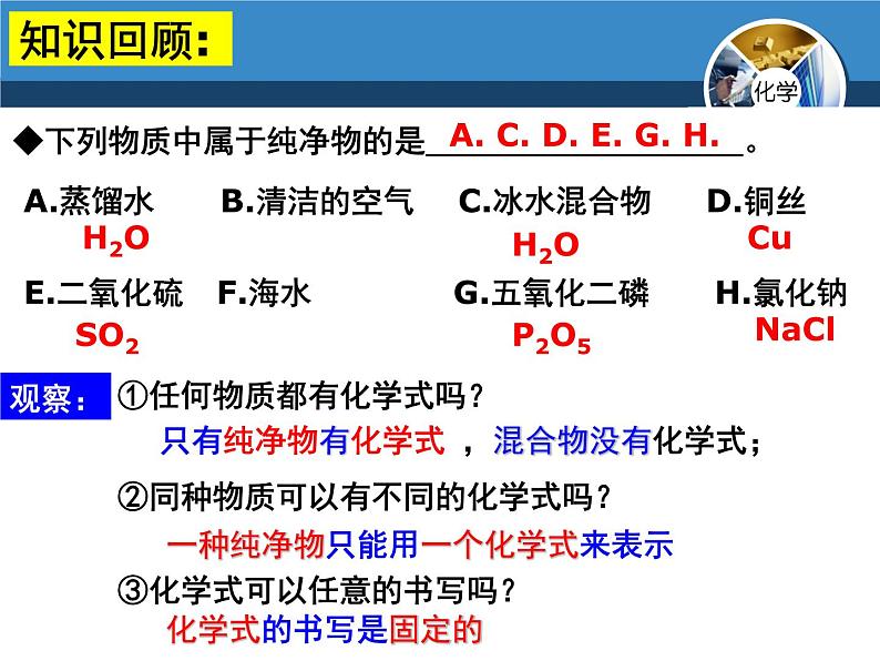 人教版化学年级上册4.4化学式与化合价课件(共79张PPT)04