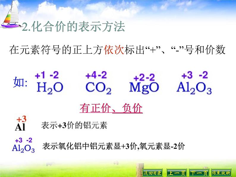 人教版九年级化学上册课件：4.4化学式与化合价07