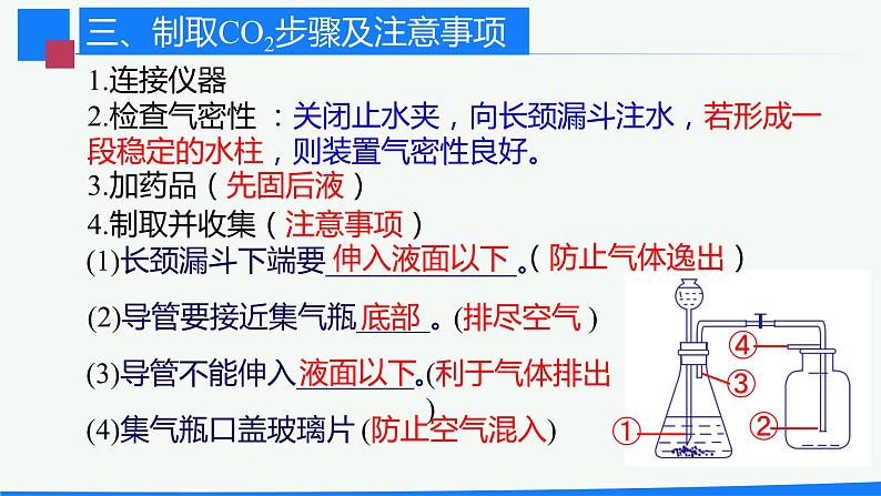 九年级化学上册 课件 6.2 二氧化碳制取的研究06