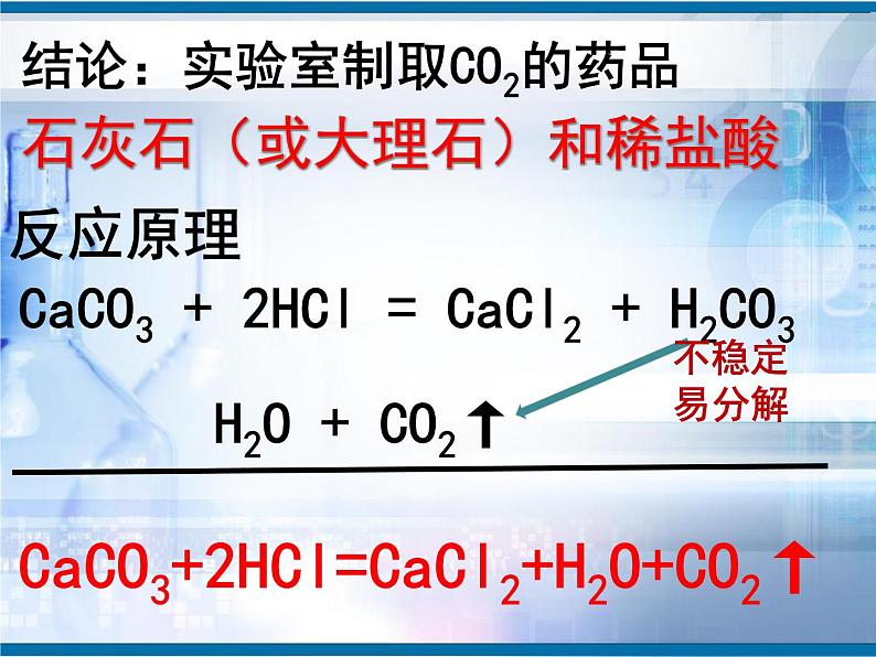 人教版九年级化学上册课件：6.2二氧化碳制取的探究1(共22张PPT)第8页