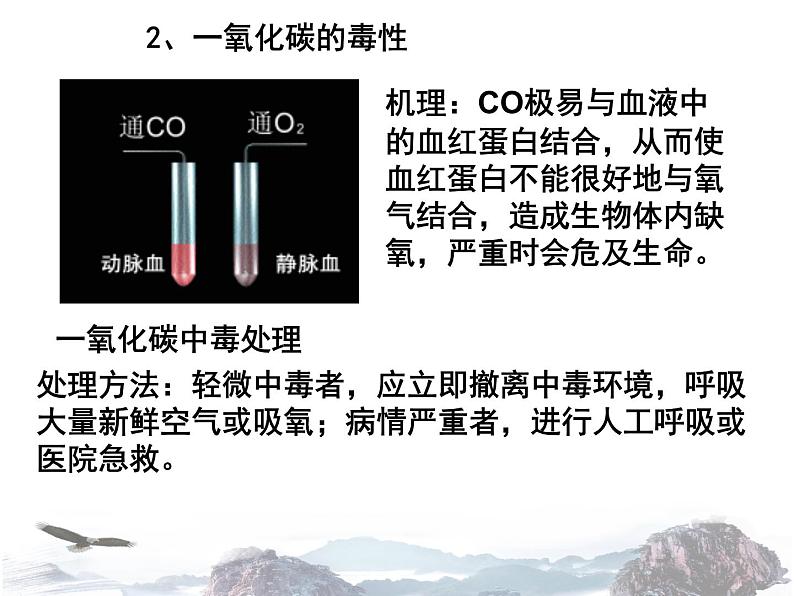 人教版化学九年级上册 第六单元 碳和碳的氧化物 课题3 二氧化碳和一氧化碳（第2课时）课件第6页