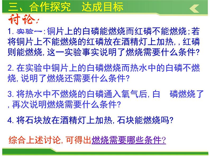 人教版九年级化学上册课件：第七单元 课题1燃烧和灭火 (共32张PPT)08