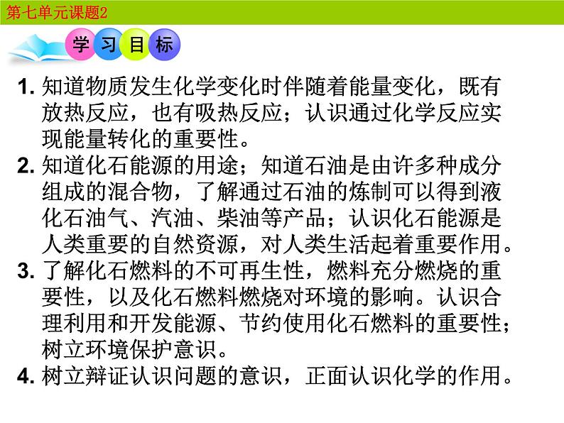 人教版九年级上册 7.2燃料的合理利用和开发(共18张PPT)第2页