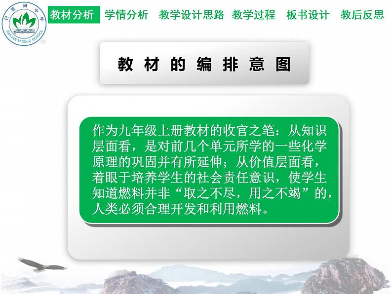 人教版九年级上册化学 第七单元 课题2 燃料的合理利用与开发 说课课件(共17张PPT)05