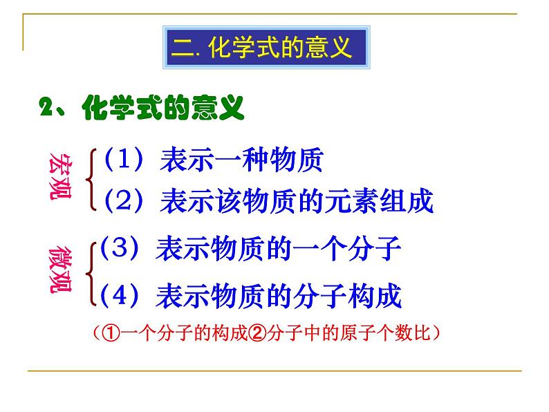 人教版初中化学九年级上册第四单元课题四化学式和化合价课件第8页