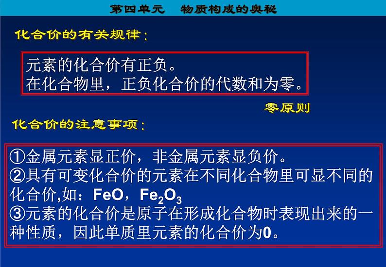 人教版九年级化学上册第四单元课题4 化学式与化合价课件05