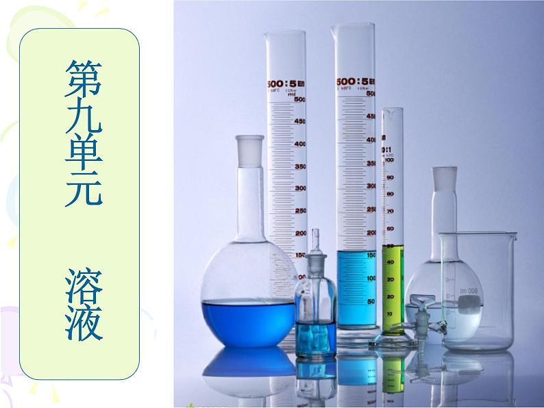 人教版九年级下册 第九单元 课题1 溶液的形成（25张PPT）01