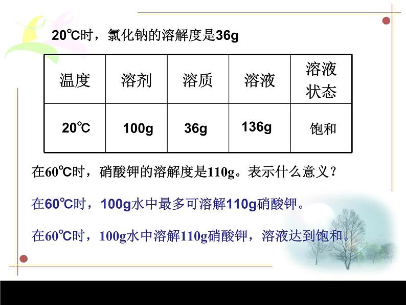 化学人教版九年级下册第9单元课题2 溶解度 第2课时04