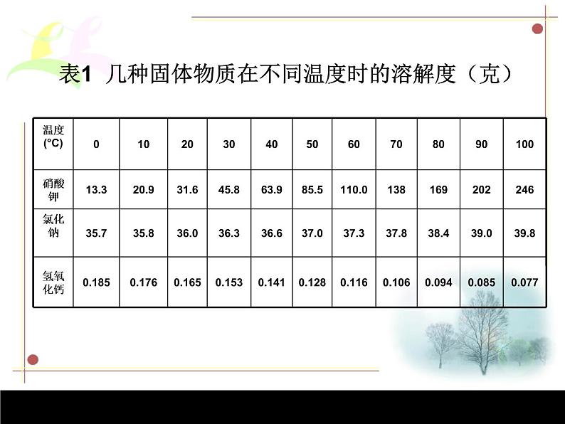 化学人教版九年级下册第9单元课题2 溶解度 第2课时06