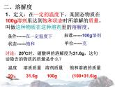 九年级下学期化学课件：9.2 溶解度(共27张PPT)