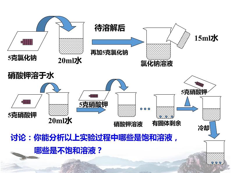 人教版初中化学九年级下册 第九单元课题2 溶解度（第1课时）课件（1）05