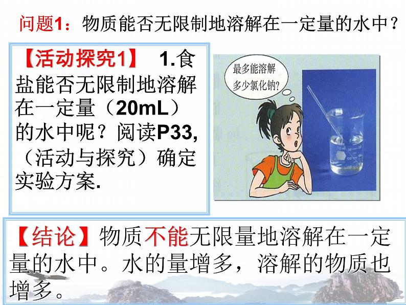 九年级下学期化学课件：9.2 溶解度(共14张PPT)04