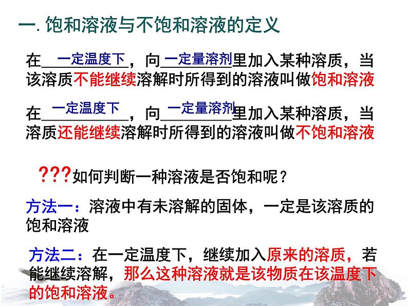 人教版九年级下册 第九单元课题2 溶解度 饱和溶液与不饱和溶液第1课时03