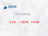 人教版九年级下学期化学课件：9.2溶解度（2）(共10张PPT)