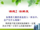 新人教版化学九年级下册-第九单元课题2溶解度(w)(共37张PPT)