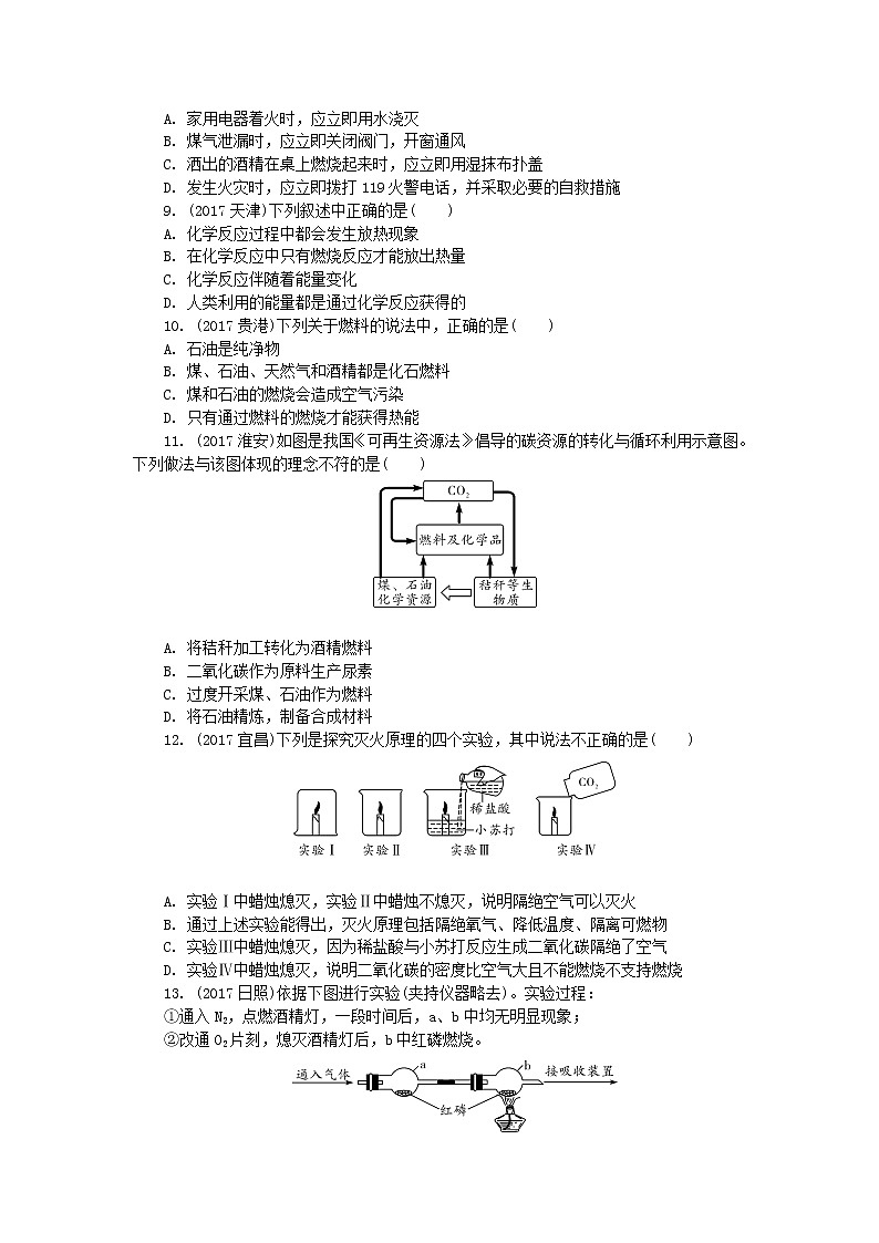 中考化学复习训练：14化学与能源和资源的利用第2页
