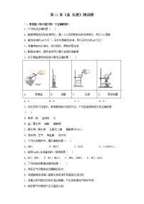 化学人教版第十一单元  盐  化肥综合与测试课时练习