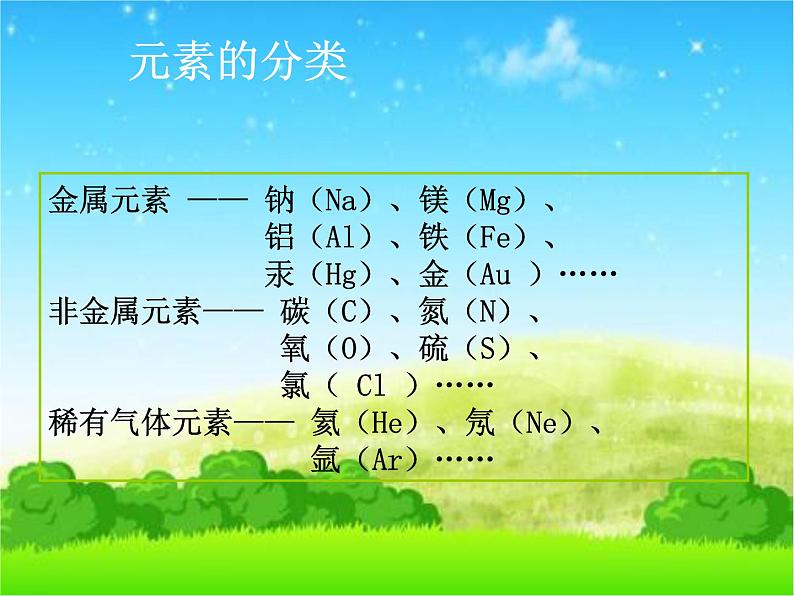 人教版化学九年级上册第三单元 课题3元素课件第7页