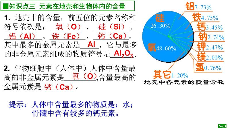 人教版九年级化学上册 课题3  元素 课件(共15张PPT)第7页