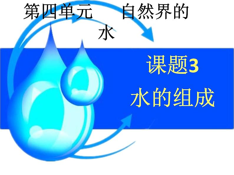 人教版九年级化学课件4.3水的组成 第2课时第1页
