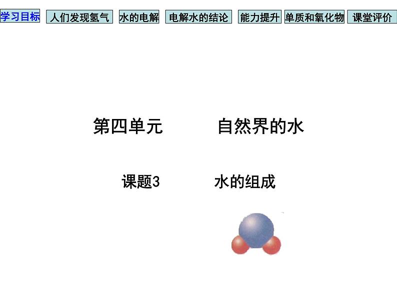 人教版九年级化学课件4.3水的组成 (共14张PPT)01