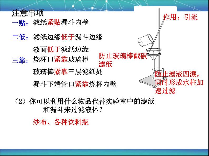 人教版九年级化学上第四单元课题二水的净化教学课件第6页