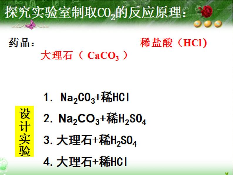 人教版九年级上册 化学 课件 6.2二氧化碳制取的研究第4页