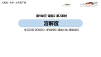 初中化学人教版九年级下册课题2 溶解度精品ppt课件