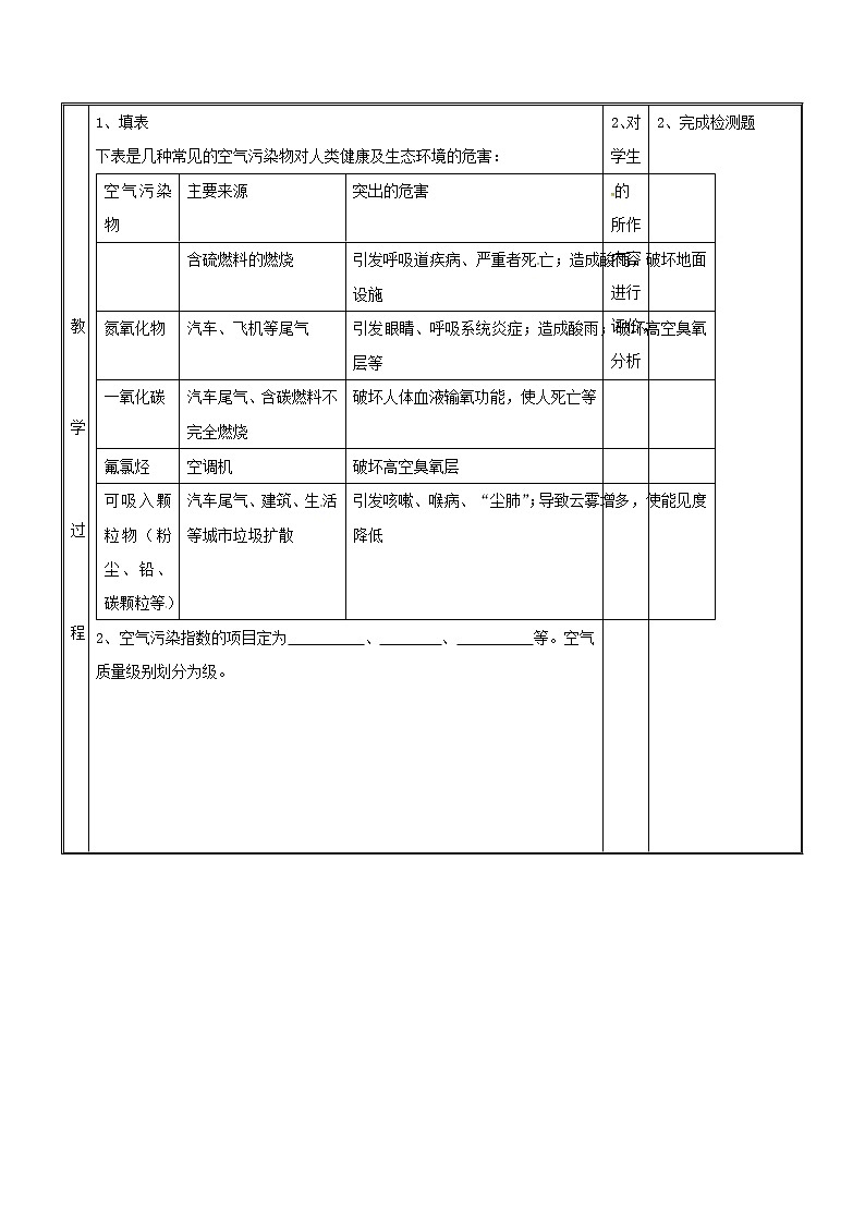 2020年粤教版九年级化学上册第2章 2.1空气的成分第3课时 教案03