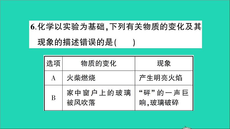 九年级化学上册第一章大家都来学化学作业课件打包10套新版粤教版07