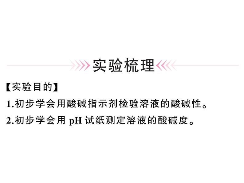 2020春河南人教版九年级化学下册习题课件：5.实验活动７ 溶液酸碱性的检验 (共25张PPT)01