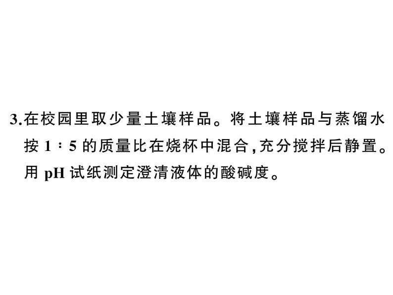 2020春河南人教版九年级化学下册习题课件：5.实验活动７ 溶液酸碱性的检验 (共25张PPT)06