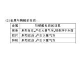 2020春江西人教版九年级化学习题课件：11.实验活动4  金属的物理性质和某些化学性质 (共26张PPT)