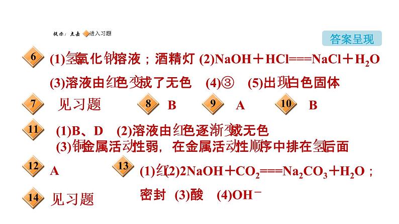 2020春人教版九年级下册化学习题课件：第十单元 实验活动6 酸、碱的化学性质(共25张PPT)03