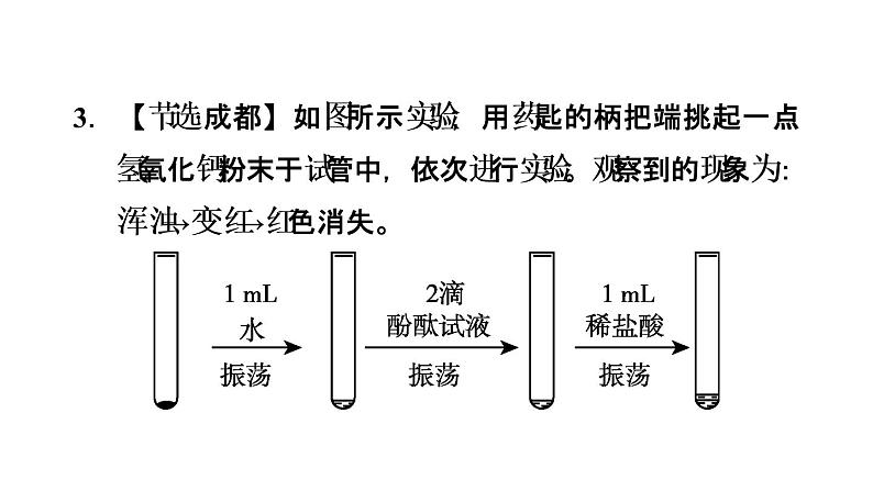 2020春人教版九年级下册化学习题课件：实验活动6 酸、碱的化学性质(共30张PPT)07