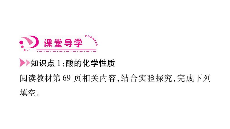 2020年人教版（广西）九年级下册化学作业课件：第10单元 实验活动6 酸、碱的化学性质(共34张PPT)02