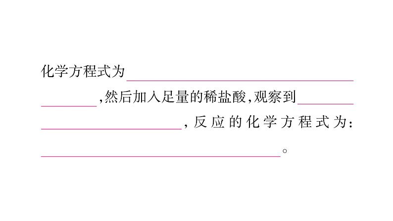 2020年人教版（广西）九年级下册化学作业课件：第10单元 实验活动6 酸、碱的化学性质(共34张PPT)06