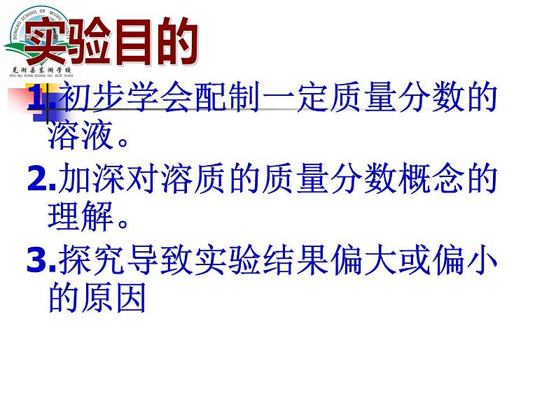 人教版初中化学九年级下册 实验活动5一定溶质质量分数的氯化钠溶液的配制课件（24张PPT）02