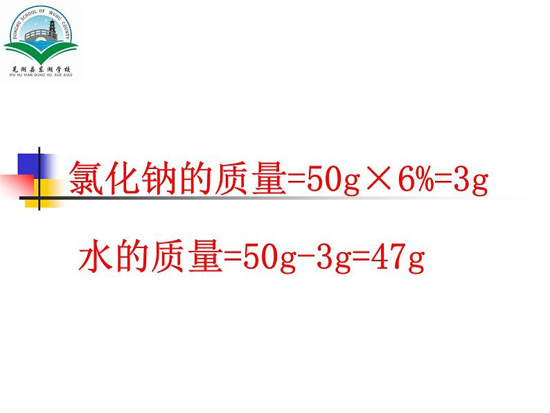 人教版初中化学九年级下册 实验活动5一定溶质质量分数的氯化钠溶液的配制课件（24张PPT）08