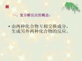 人教版初中化学九下：复分解反应 专题复习 课件