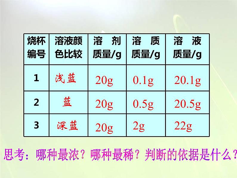 人教版初中化学九下9.3 溶液的浓度 课件04