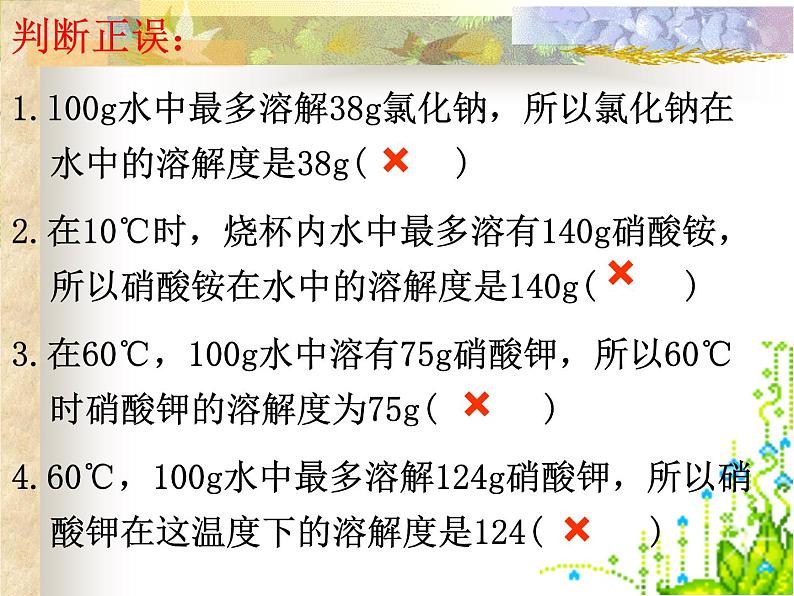 人教版初中化学九下9.2 溶解度 课件 (4)第8页