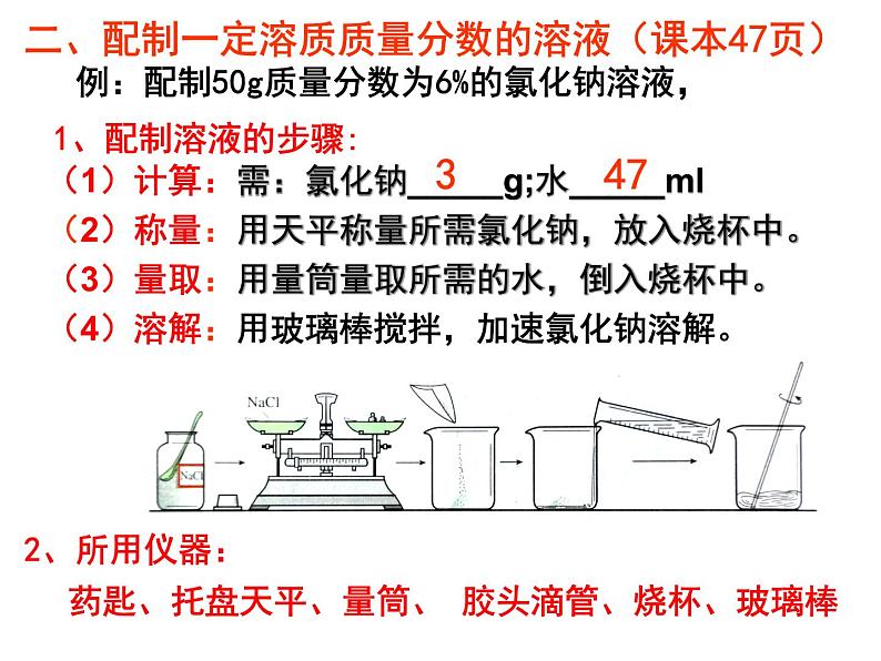 人教版初中化学九下9.3 溶液的浓度 课件  (2)08