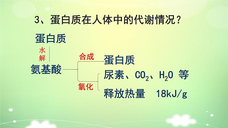 人教版初中化学九下12.1 人类重要的营养物质 课件第8页