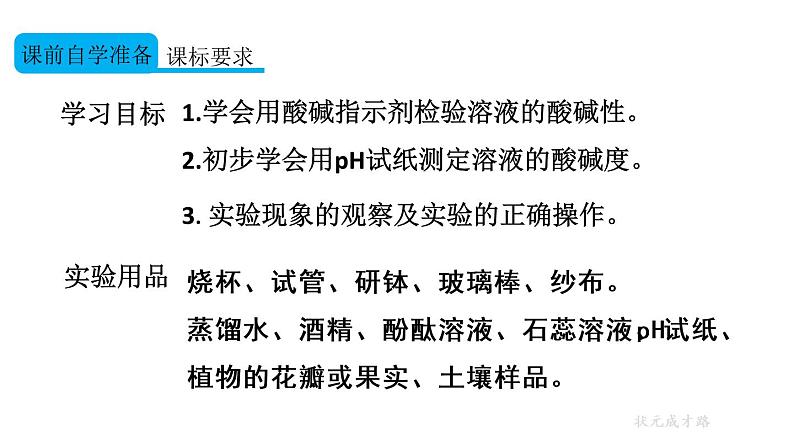 人教版九年级下册化学第十单元实验活动7 溶液酸碱性的检验（课件（26张PPT）+视频） (共7份打包)02