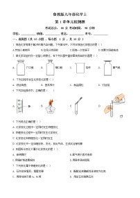 初中化学鲁教版九年级上册第一单元 步入化学殿堂综合与测试优秀课时训练