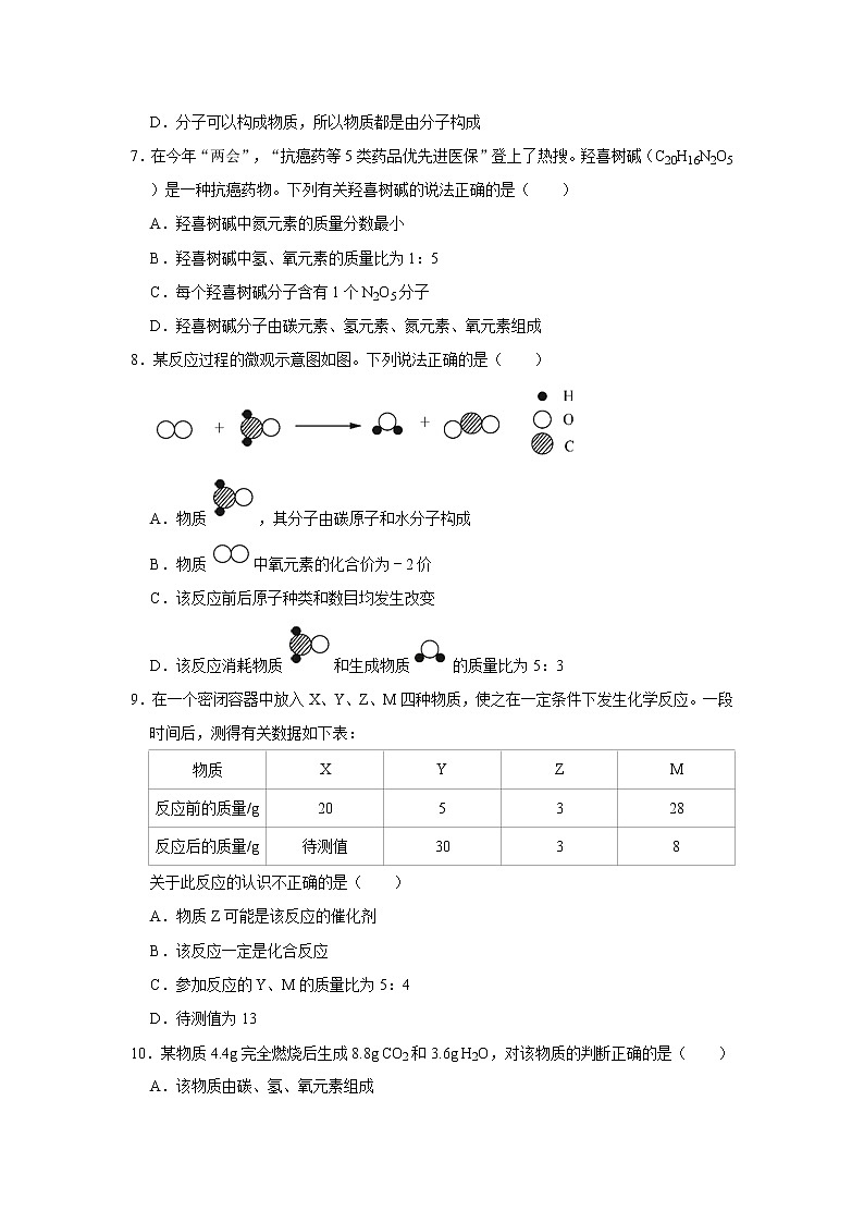 2020-2021学年湖北省襄阳市南漳县九年级（上）期中化学试卷   解析版02