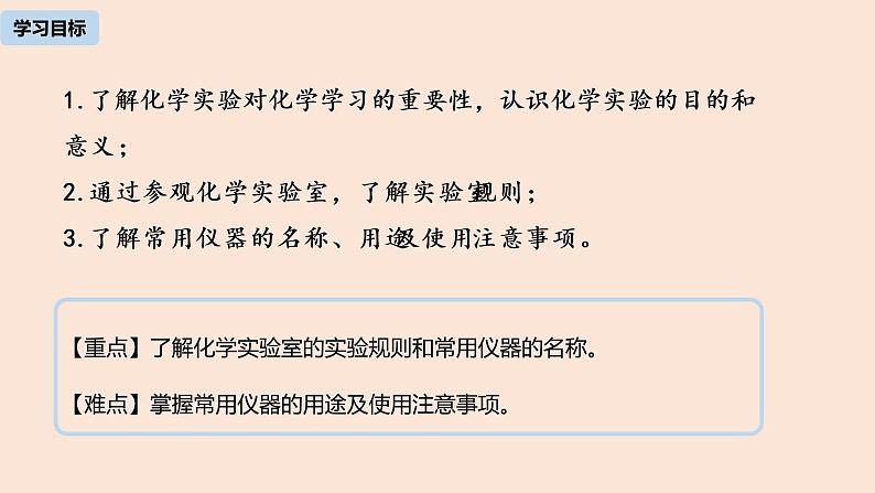 初中化学人教版九年级（上册）第1单元 课题3 走进化学实验室（第一课时）课件02