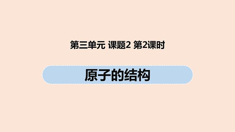 初中化学人教版九年级（上册）第3单元 课题2 原子的结构(第二课时)课件第1页